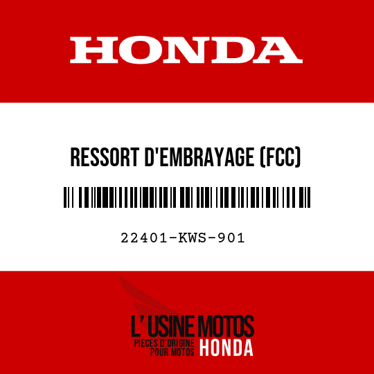 image de 22401-KWS-901 RESSORT D'EMBRAYAGE (FCC)