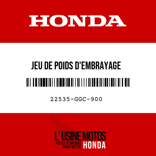 image de 22535-GGC-900 JEU DE POIDS D'EMBRAYAGE