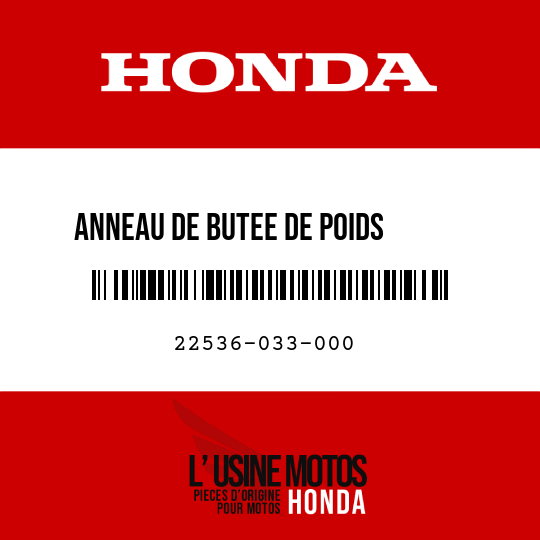 image de 22536-033-000 ANNEAU DE BUTEE DE POIDS      EMBRAYAGE