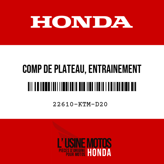 image de 22610-KTM-D20 COMP DE PLATEAU, ENTRAINEMENT PRIMAIRE (EXEDY)