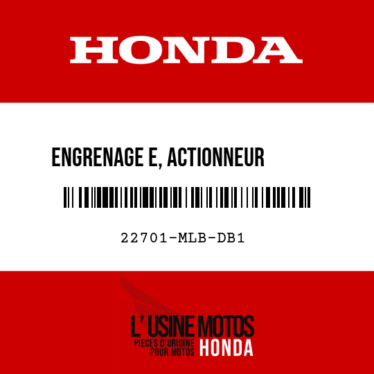 image de 22701-MLB-DB1 ENGRENAGE E, ACTIONNEUR       EMBRAYAGE