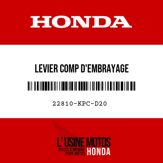 image de 22810-KPC-D20 LEVIER COMP D'EMBRAYAGE