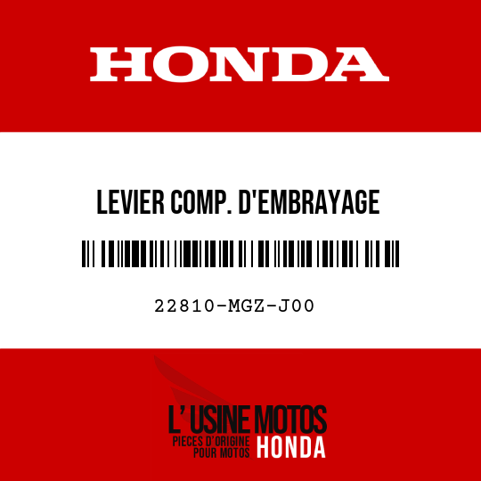 image de 22810-MGZ-J00 LEVIER COMP. D'EMBRAYAGE