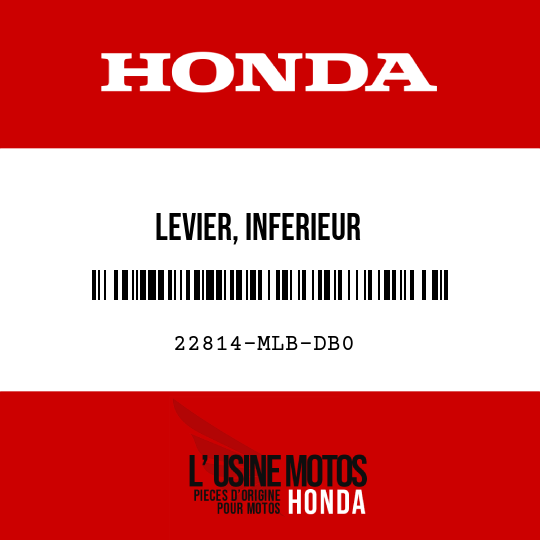 image de 22814-MLB-DB0 LEVIER, INFERIEUR