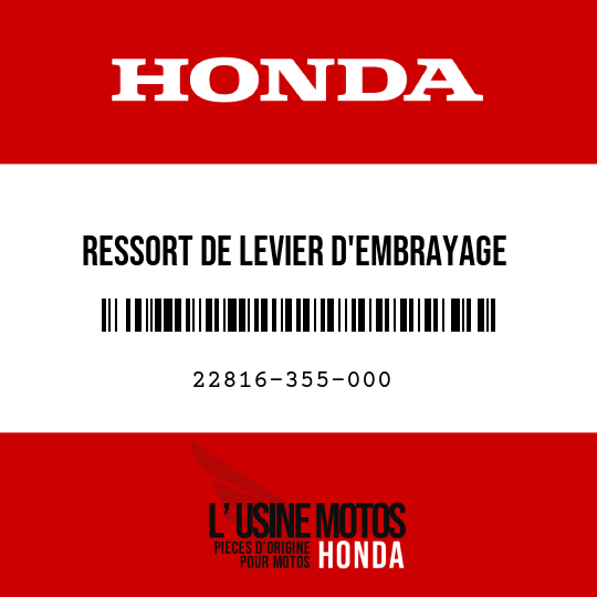 image de 22816-355-000 RESSORT DE LEVIER D'EMBRAYAGE
