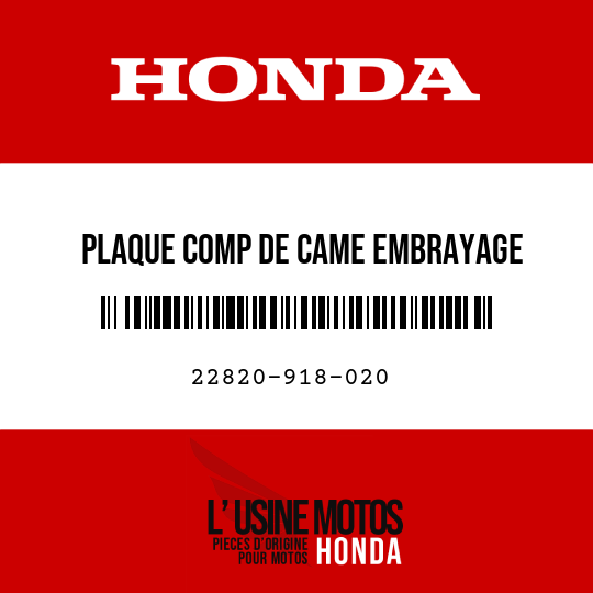 image de 22820-918-020 PLAQUE COMP DE CAME EMBRAYAGE