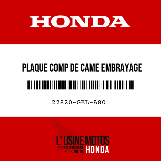 image de 22820-GEL-A80 PLAQUE COMP DE CAME EMBRAYAGE