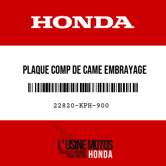 image de 22820-KPH-900 PLAQUE COMP DE CAME EMBRAYAGE
