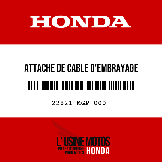 image de 22821-MGP-000 ATTACHE DE CABLE D'EMBRAYAGE