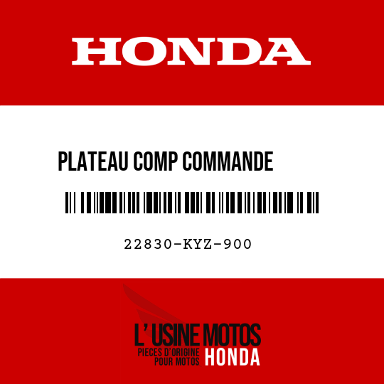 image de 22830-KYZ-900 PLATEAU COMP COMMANDE        D'EMBRAYAGE