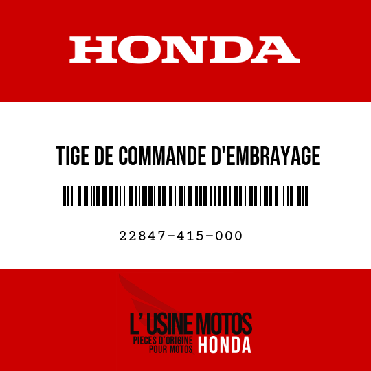 image de 22847-415-000 TIGE DE COMMANDE D'EMBRAYAGE