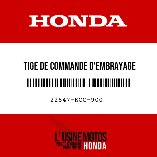 image de 22847-KCC-900 TIGE DE COMMANDE D'EMBRAYAGE