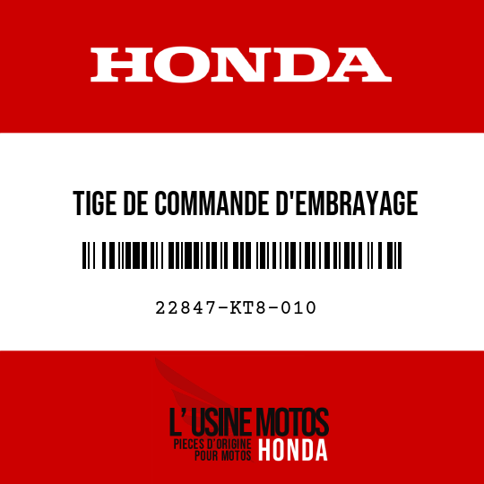 image de 22847-KT8-010 TIGE DE COMMANDE D'EMBRAYAGE