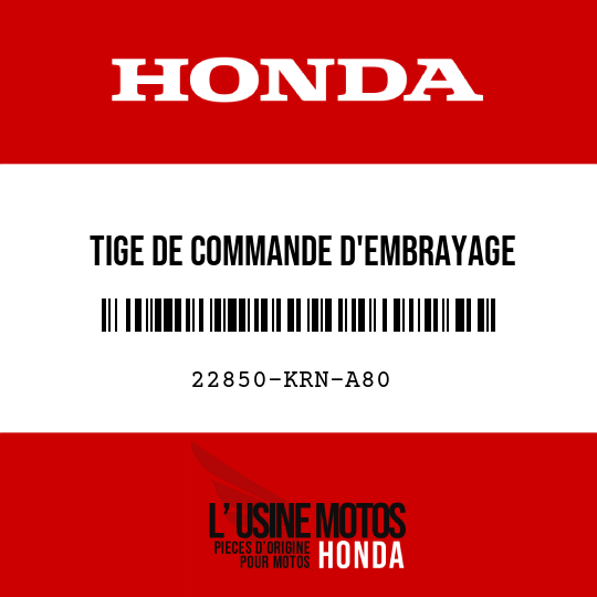 image de 22850-KRN-A80 TIGE DE COMMANDE D'EMBRAYAGE