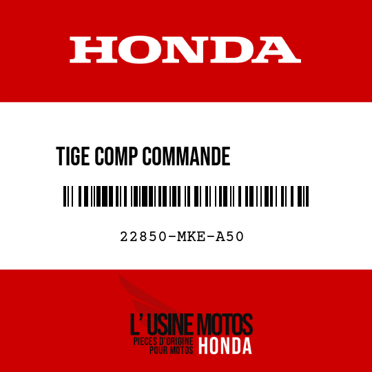image de 22850-MKE-A50 TIGE COMP COMMANDE           D'EMBRAYAGE