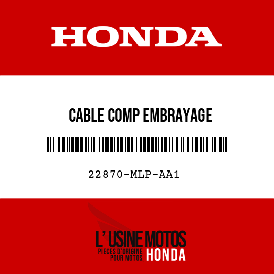 image de 22870-MLP-AA1 CABLE COMP EMBRAYAGE