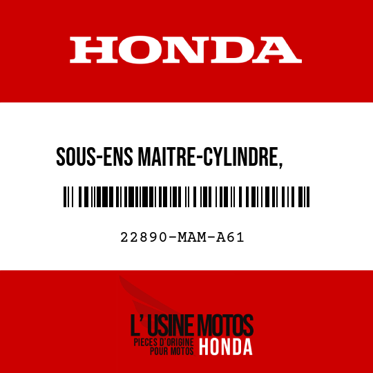 image de 22890-MAM-A61 SOUS-ENS MAITRE-CYLINDRE,    EMBRAYAGE (NISSIN)