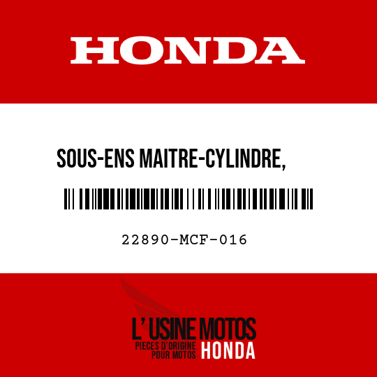 image de 22890-MCF-016 SOUS-ENS MAITRE-CYLINDRE,    EMBRAYAGE (NISSIN)