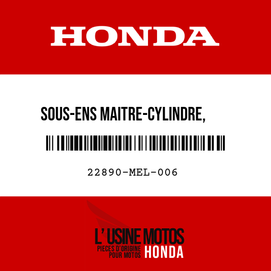image de 22890-MEL-006 SOUS-ENS MAITRE-CYLINDRE,    EMBRAYAGE