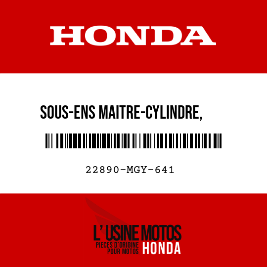 image de 22890-MGY-641 SOUS-ENS MAITRE-CYLINDRE, EMBRAYAGE (NISSIN)