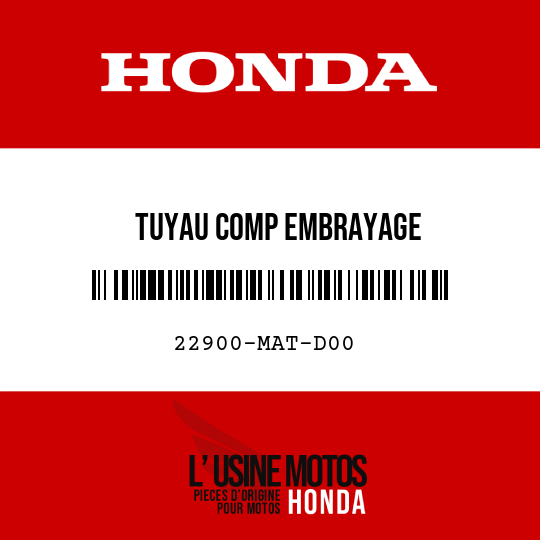 image de 22900-MAT-D00 TUYAU COMP EMBRAYAGE
