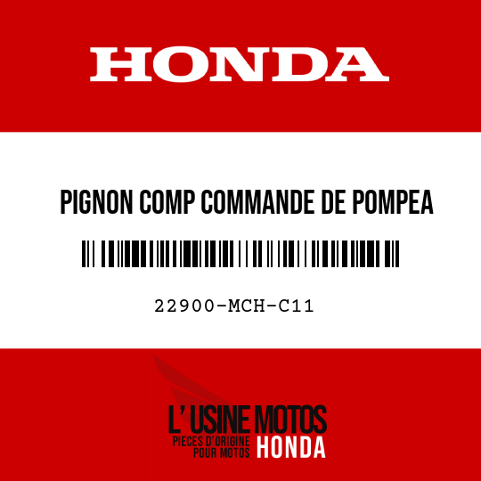image de 22900-MCH-C11 PIGNON COMP COMMANDE DE POMPEA HUILE