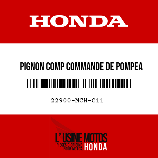 image de 22900-MCH-C11 PIGNON COMP COMMANDE DE POMPEA HUILE