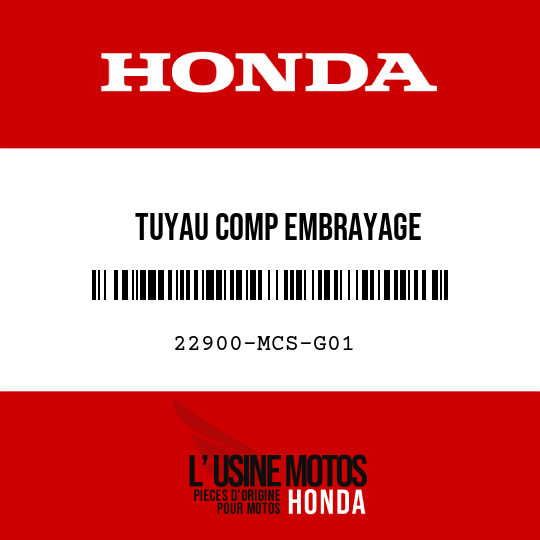 image de 22900-MCS-G01 TUYAU COMP EMBRAYAGE