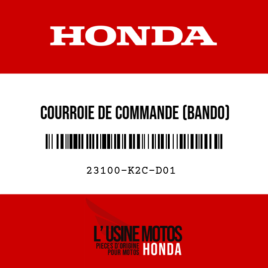 image de 23100-K2C-D01 COURROIE DE COMMANDE (BANDO)