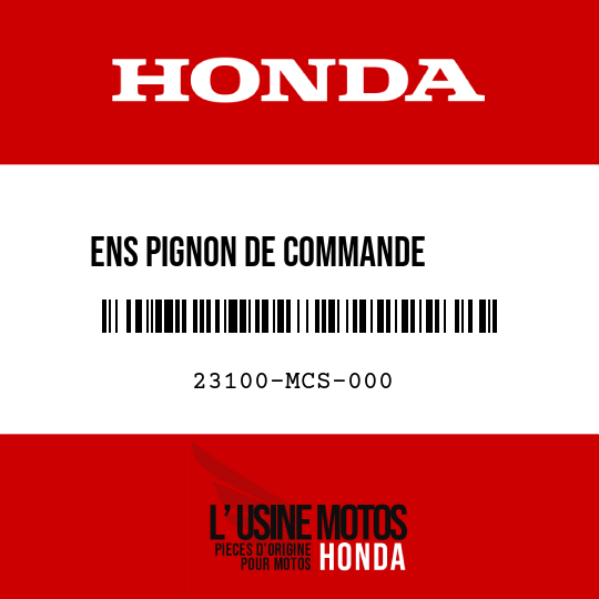 image de 23100-MCS-000 ENS PIGNON DE COMMANDE       PRIMAIRE (42T)