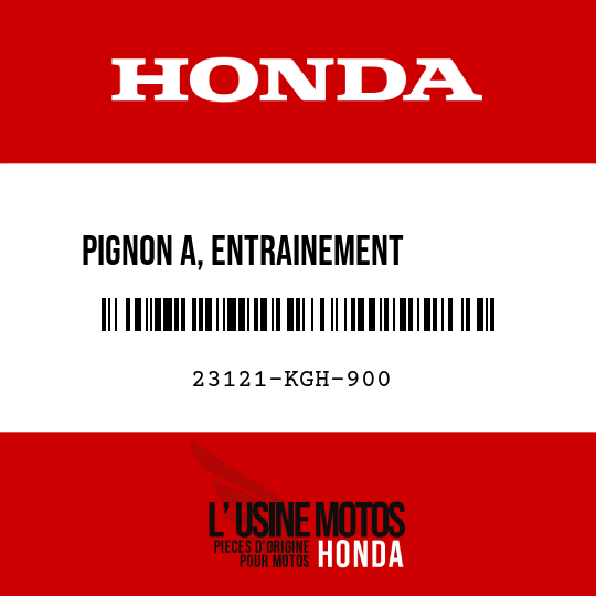 image de 23121-KGH-900 PIGNON A, ENTRAINEMENT        PRIMAIRE (20T) (BLANC)