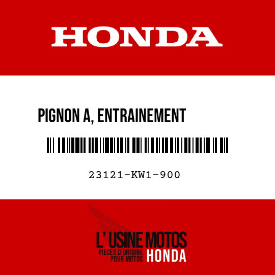 image de 23121-KW1-900 PIGNON A, ENTRAINEMENT        PRIMAIRE (18T)