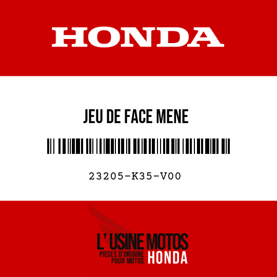 image de 23205-K35-V00 JEU DE FACE MENE