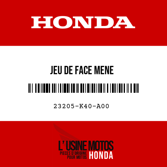 image de 23205-K40-A00 JEU DE FACE MENE