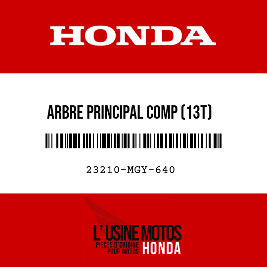 image de 23210-MGY-640 ARBRE PRINCIPAL COMP (13T)