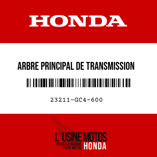 image de 23211-GC4-600 ARBRE PRINCIPAL DE TRANSMISSION (15T)
