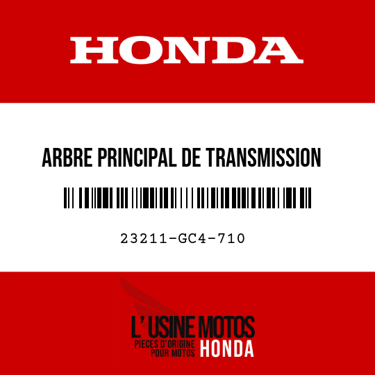 image de 23211-GC4-710 ARBRE PRINCIPAL DE TRANSMISSION