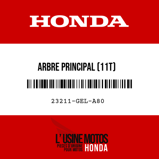 image de 23211-GEL-A80 ARBRE PRINCIPAL (11T)