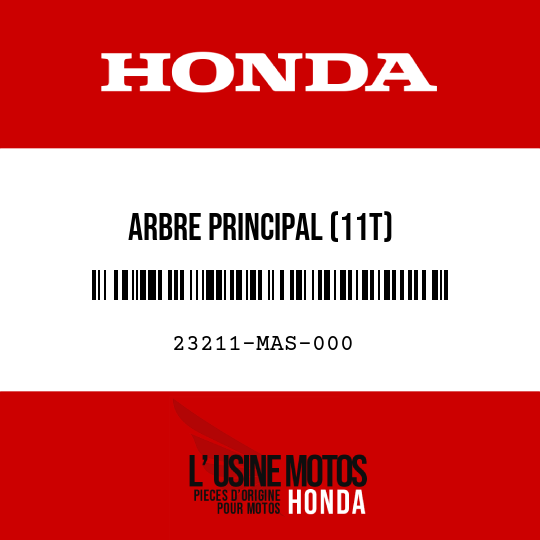 image de 23211-MAS-000 ARBRE PRINCIPAL (11T)