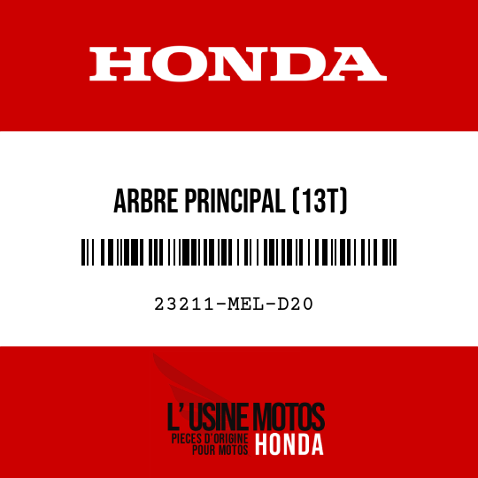 image de 23211-MEL-D20 ARBRE PRINCIPAL (13T)