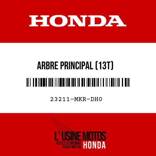 image de 23211-MKR-DH0 ARBRE PRINCIPAL (13T)