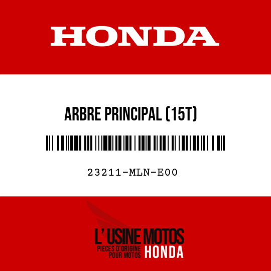image de 23211-MLN-E00 ARBRE PRINCIPAL (15T)