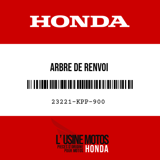 image de 23221-KPP-900 ARBRE DE RENVOI