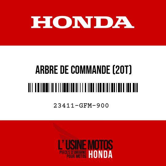 image de 23411-GFM-900 ARBRE DE COMMANDE (20T)