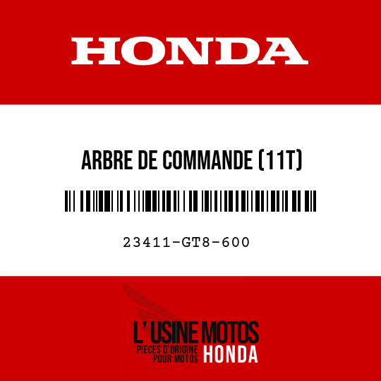 image de 23411-GT8-600 ARBRE DE COMMANDE (11T)