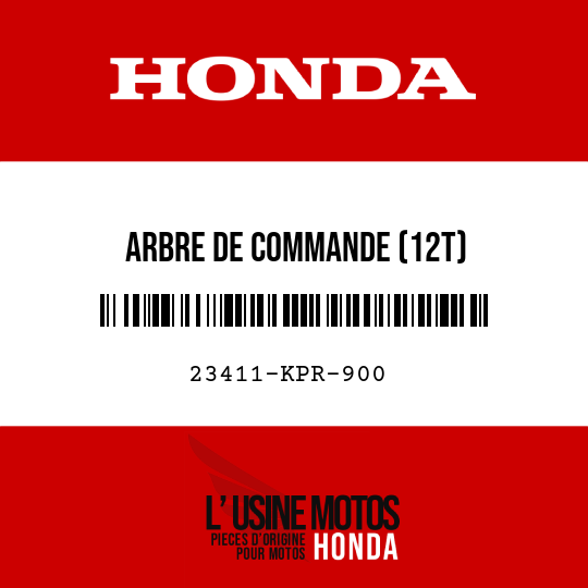 image de 23411-KPR-900 ARBRE DE COMMANDE (12T)