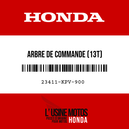 image de 23411-KPV-900 ARBRE DE COMMANDE (13T)