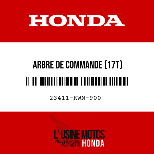 image de 23411-KWN-900 ARBRE DE COMMANDE (17T)