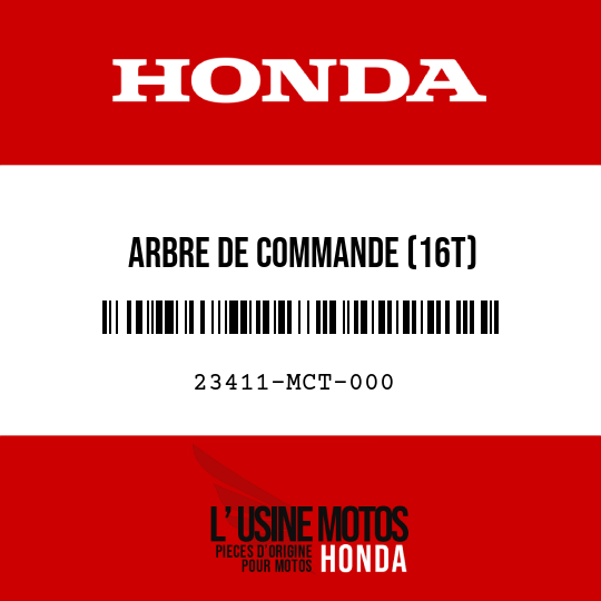 image de 23411-MCT-000 ARBRE DE COMMANDE (16T)