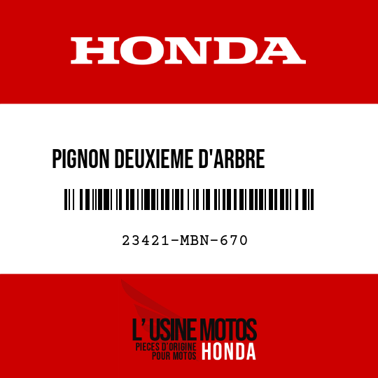 image de 23421-MBN-670 PIGNON DEUXIEME D'ARBRE       PRINCIPAL (16T)